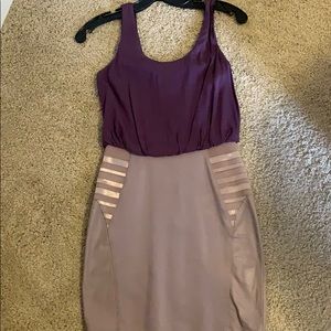 Alice and Olivia purple mini dress